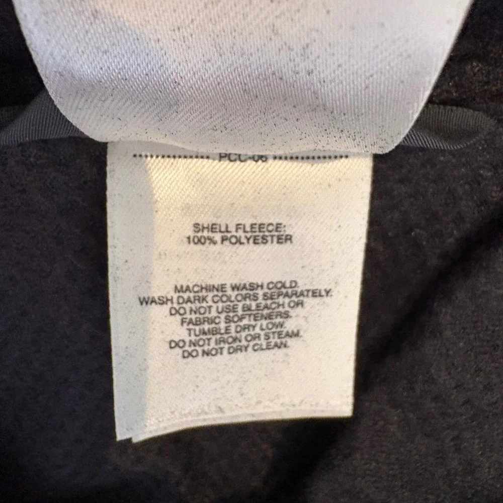 Vtg REI Unisex Fleece XS Black Fleece Full Zip Vest Cooperate Wave Logo Gorpcore